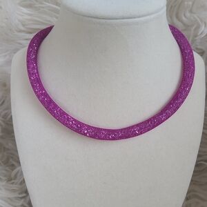 Swarovski Stardust Crystal Fuchsia Mesh Necklace or Bracelet- Excellent Conditio